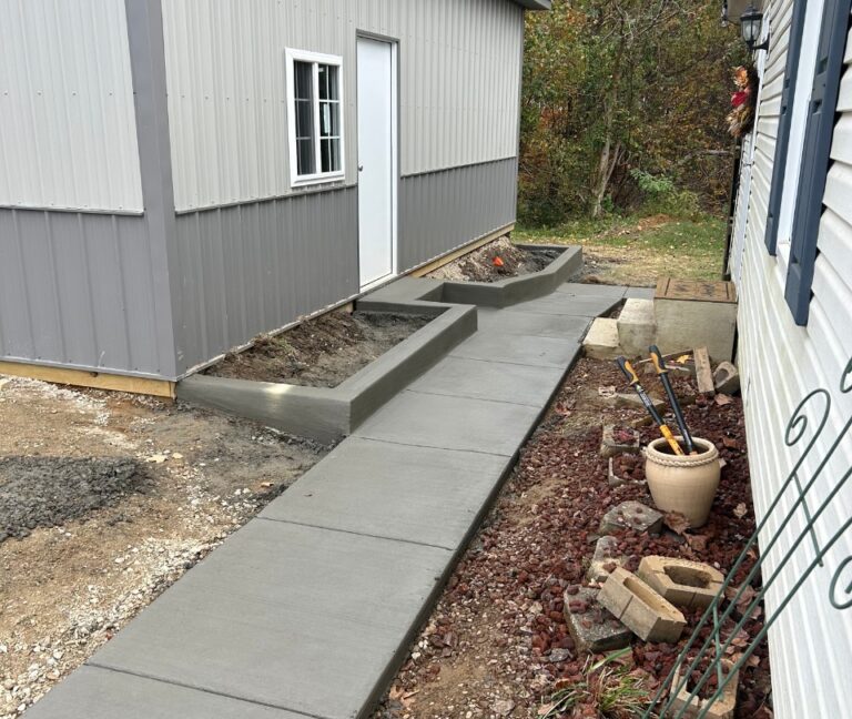 custom walkways and sidewalks for residential homes boonville indiana